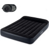 Надувной матрас INTEX Pillow Rest Classic Fiber-Tech 64148, 137×191×25 см, со встроенным насосом